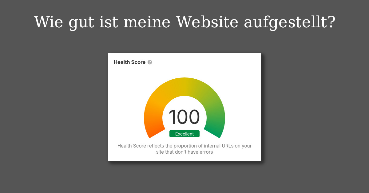 Wie gut ist meine Website aufgestellt?